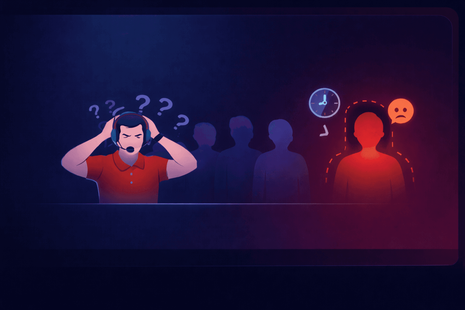 Fluxo visual sobre respostas e atendimento rápido